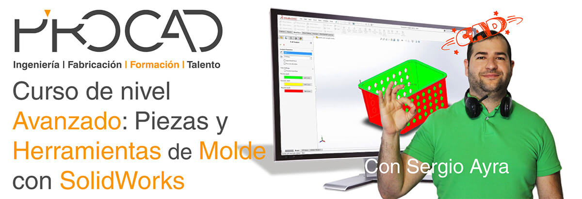 grupoPROCAD.com: Curso online de Piezas y Herramientas de Molde Avanzado con Solidworks por Sergio Ayra.