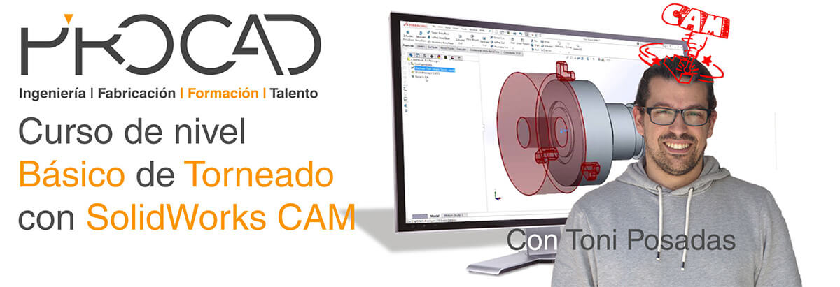 grupoPROCAD.com: Curso online de Torneado Básico con Solidworks por Toni Posadas.