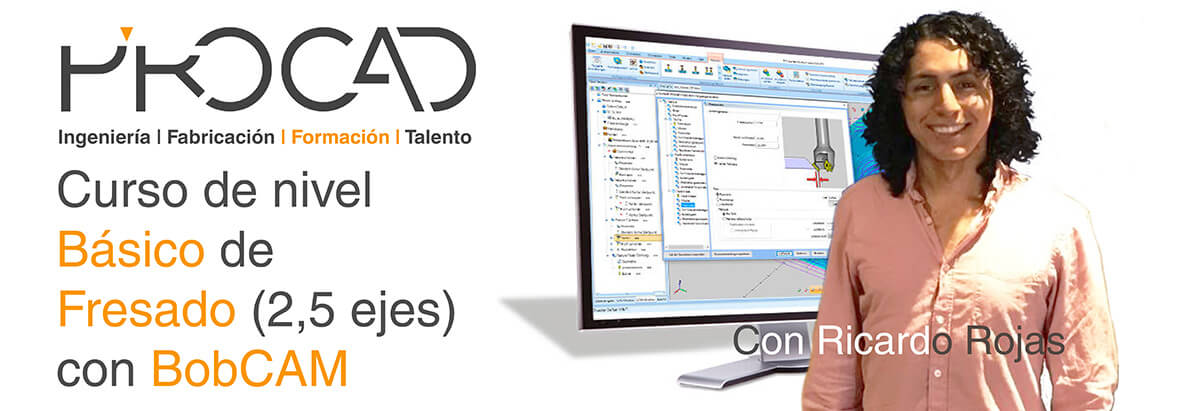 grupoPROCAD.com: Curso online de Fresado con BobCAM por Ricardo Rojas.